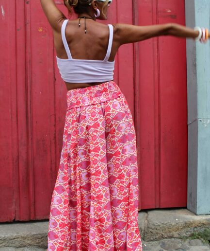 Top cropped de algodão canelado
